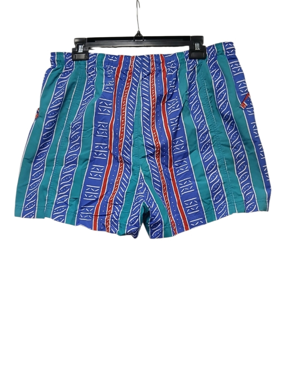 L.L. Bean Women's Vintage Multicolored Geometric Stripe Shorts, Size Large - Picture 2 of 5